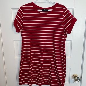 Striped T-shirt dress